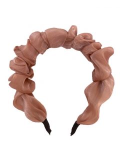 JA-NI Hair Accessories - Headband, The Pink Wavy Silk
