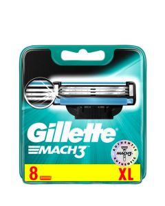 Gillette Mach3 Barberblade, 8 stk.